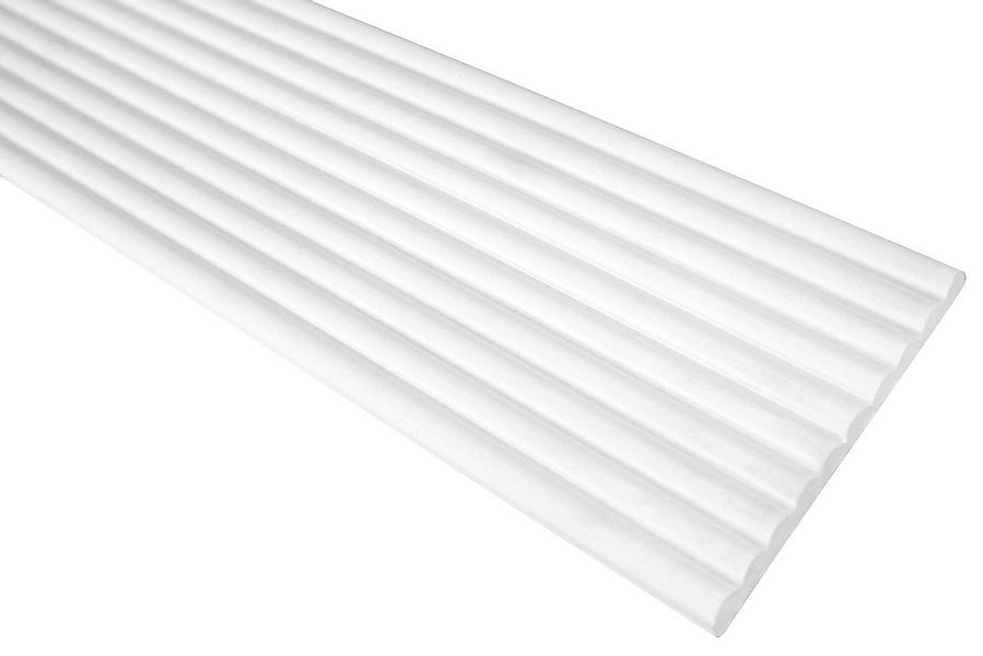 Hexim Stuckleiste CR801, 2 Meter / 1 Leiste, Stuckleisten Wand flach modern günstig online kaufen