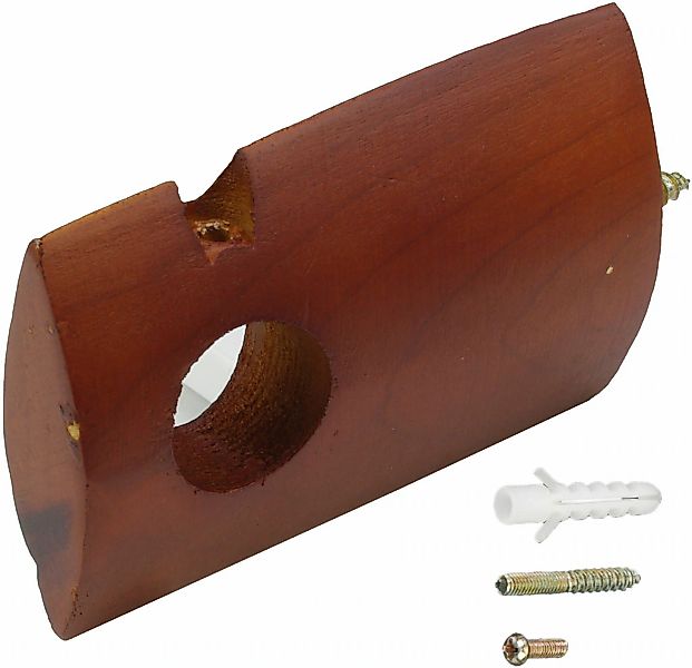 Liedeco Gardinenstangenhalter "Träger geschlossen - Holz 1-läufig "France" günstig online kaufen