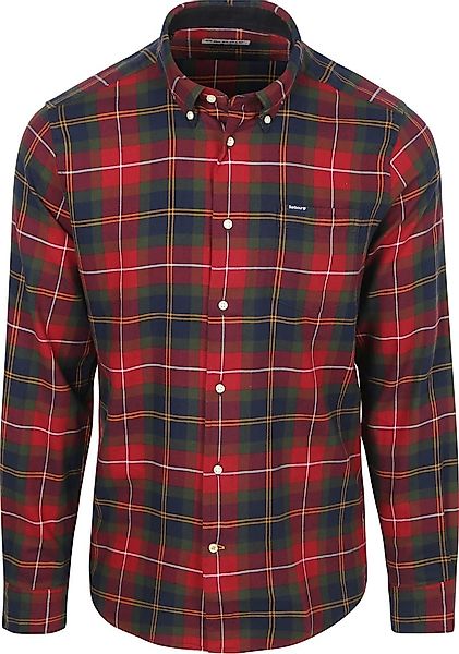 Barbour Fortrose Hemd Tartan Rot - Größe L günstig online kaufen
