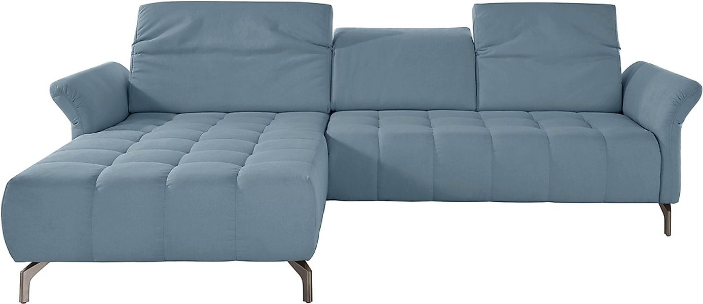 INOSIGN Ecksofa »Fresh L-Form«, Federkern, wahlweise Kopfteilverstellung un günstig online kaufen