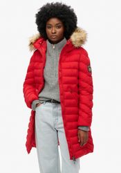 Superdry Steppjacke "FUJI FAUX FUR HOOD MID LENGTH" mit Kapuze günstig online kaufen