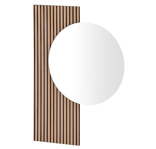Lomadox Garderobenspiegel LANSING-80, Flurspiegel, Akustikpaneel-Optik günstig online kaufen