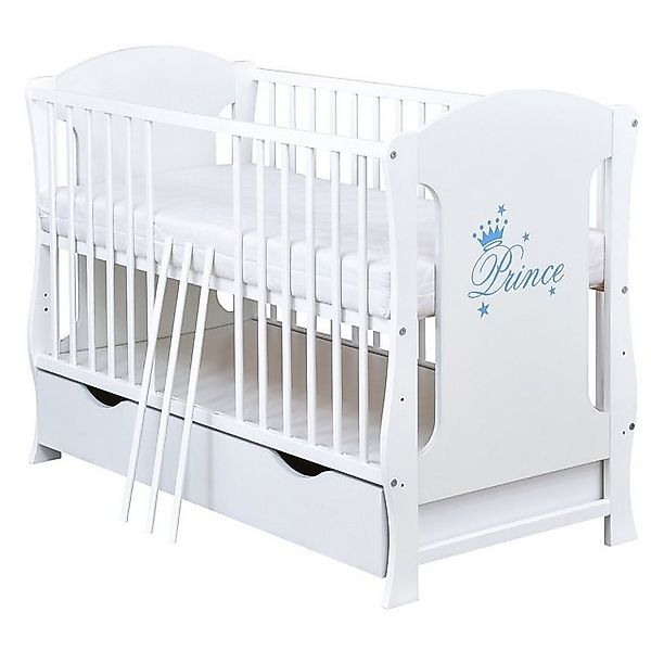 Baby-Delux Babybett Lia Prince, Kinderbett 60x120 günstig online kaufen