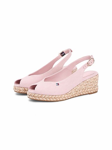 Tommy Hilfiger Keilsandalette "MID WEDGE ESPAD SLINGBACK SPECK" Sommerschuh günstig online kaufen