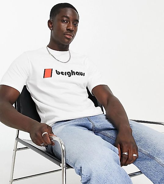 Berghaus – Heritage – T-Shirt in Weiß mit Logo auf Vorder- und Rückseite, e günstig online kaufen