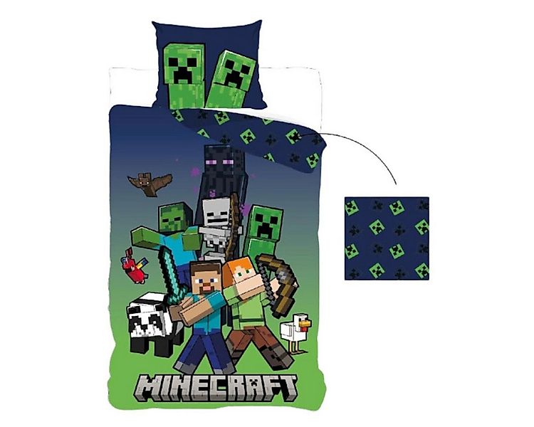 Minecraft Bettwäsche Minecraft Bettwäsche Wendebettwäsche 140x200 cm, 100% günstig online kaufen
