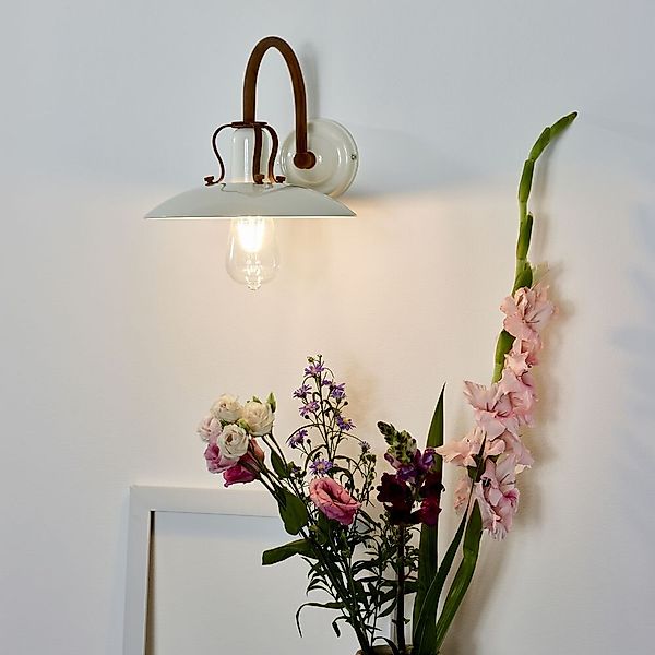Vintage Wandleuchte Römer in creme, E27 günstig online kaufen