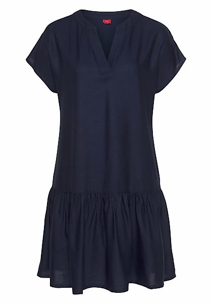 s.Oliver Blusenkleid, mit Volant am Rock, Tunikakleid, Sommerkleid, Basic günstig online kaufen
