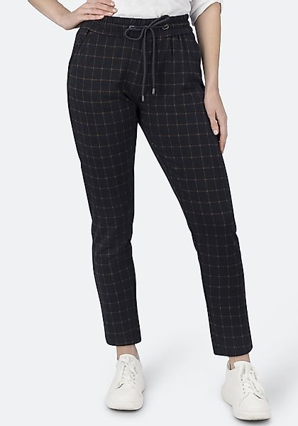 STOOKER WOMEN Jogg Pants "Berlin Karo Easy Fit Jeans" Tapered Fit Casual Tw günstig online kaufen
