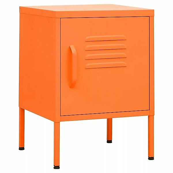 vidaXL Nachttisch Orange 35x35x51 cm Stahl günstig online kaufen