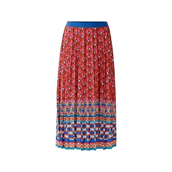 Oui Jerseyrock Faltenrock für Damen in unifarben uni regular fit (1-tlg) günstig online kaufen