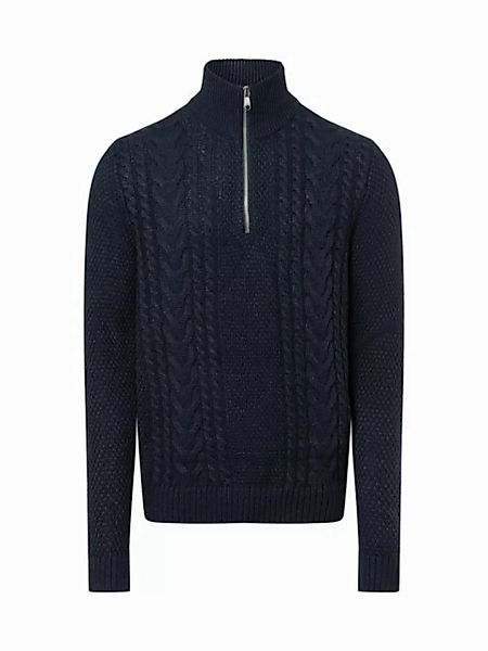 Jack & Jones Troyer JJCRAIG KNIT HALF ZIP mit Zopfmuster günstig online kaufen