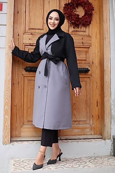 MİSSKAYLE Trenchcoat Trenchcoat mit verzierten Ärmeln günstig online kaufen