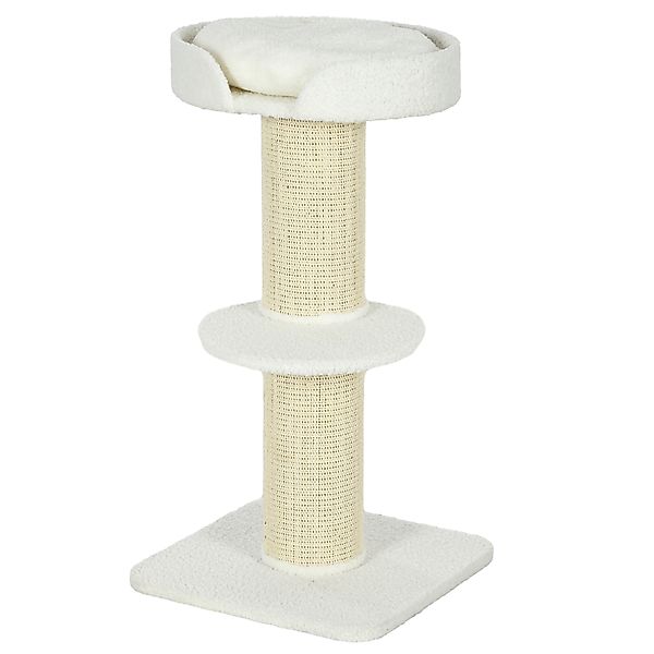 PawHut Kratzbaum 91 cm Katzenturm mit Sisalstämme, Plattform, Kissen mehrst günstig online kaufen