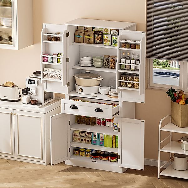 OKWISH Hochschrank Aufbewahrungsschrank,Sideboard (182 cm Hochschrank günstig online kaufen