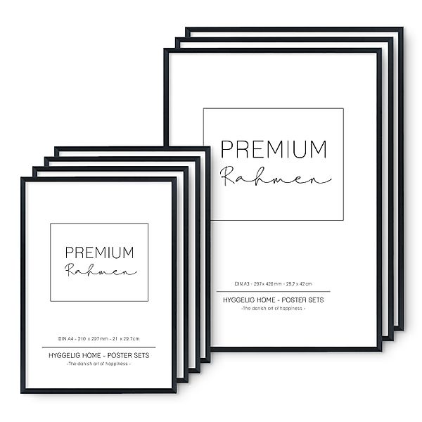 Hyggelig Home Bilderrahmen-Set Premium Fotorahmen Set günstig online kaufen