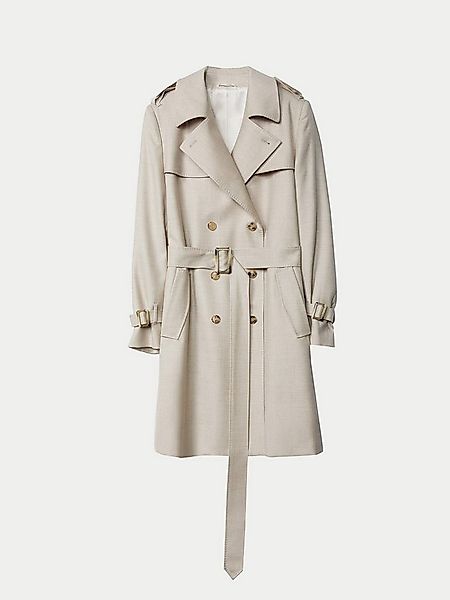 GOBI Cashmere Wollmantel Doppelreihiger Kaschmir Trenchcoat günstig online kaufen