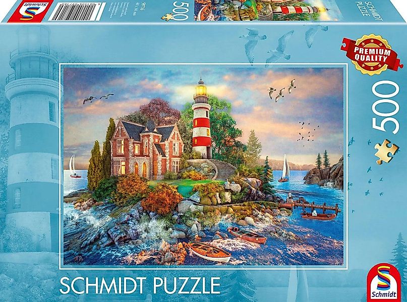 Schmidt Spiele Puzzle Leuchtturm am Felsen, günstig online kaufen