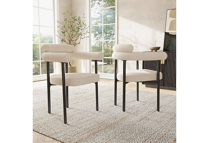 Flieks Esszimmerstuhl (Set, 2 St), 2er Set Polsterstühle Wohnzimmer Samt Kü günstig online kaufen