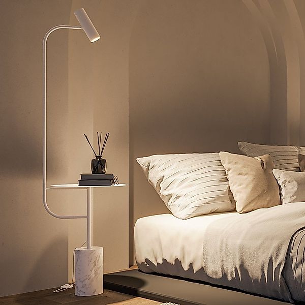 Neona Stehlampe ARTEMIS Weiß, Bewegliches Leuchtelement, günstig online kaufen