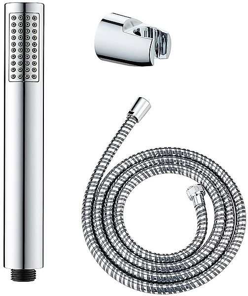 WENKO Handbrause »Modell Basic Line Duschkopf Set Wanne« 3 Stk. tlg. klassi günstig online kaufen