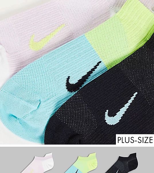 Nike Training – Everyday – Leichte Knöchelsocken, mehrfarbig günstig online kaufen