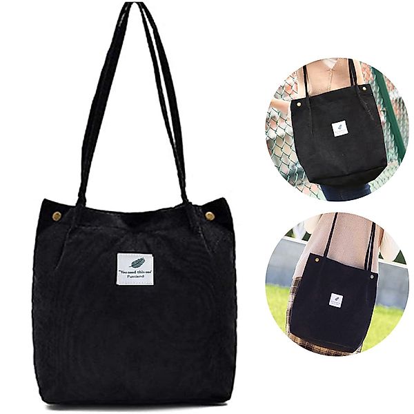 OKWISH Handtasche Kordsamtschultertasche Tote Bag Freizeittasche günstig online kaufen