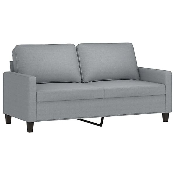 vidaXL 2-Sitzer-Sofa Hellgrau 140 cm Stoff 359163 günstig online kaufen