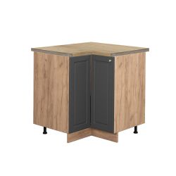 Vicco Eckunterschrank Fame-Line, Anthrazit-Gold/Goldkraft Eiche, 80.5 günstig online kaufen