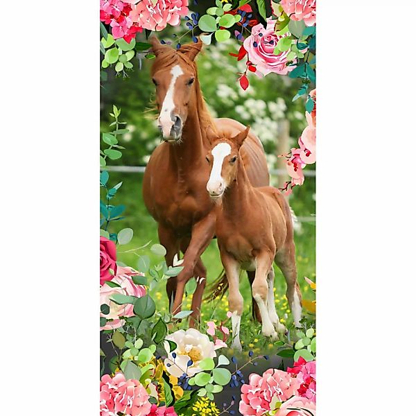 Good Morning Strandtuch Foal 75×150 Cm Mehrfarbig günstig online kaufen