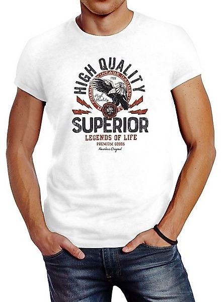 Neverless Print-Shirt Herren T-Shirt Fashion vintage Print Superior Legends günstig online kaufen