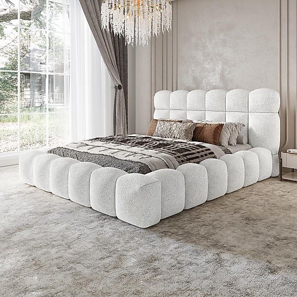 Compleo Polsterbett boucle Designerbett, BUBBL ideale günstig online kaufen