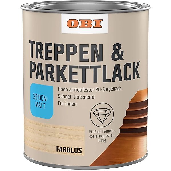 OBI Treppen- und Parkettversiegelung Transparent seidenmatt 750 ml günstig online kaufen