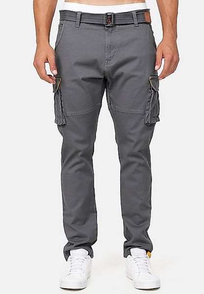 Indicode Cargohose Herren Mathen Cargo Hose Herrenhose aus elastischer Baum günstig online kaufen