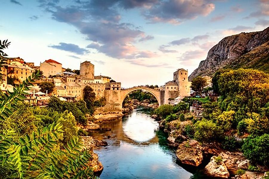 Papermoon Fototapete »Mostar Alte Brücke« günstig online kaufen