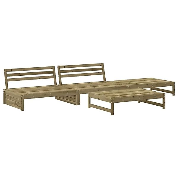 vidaXL 4-Tlg Garten-Lounge-Set Kiefernholz Imprägniert 3186633 günstig online kaufen