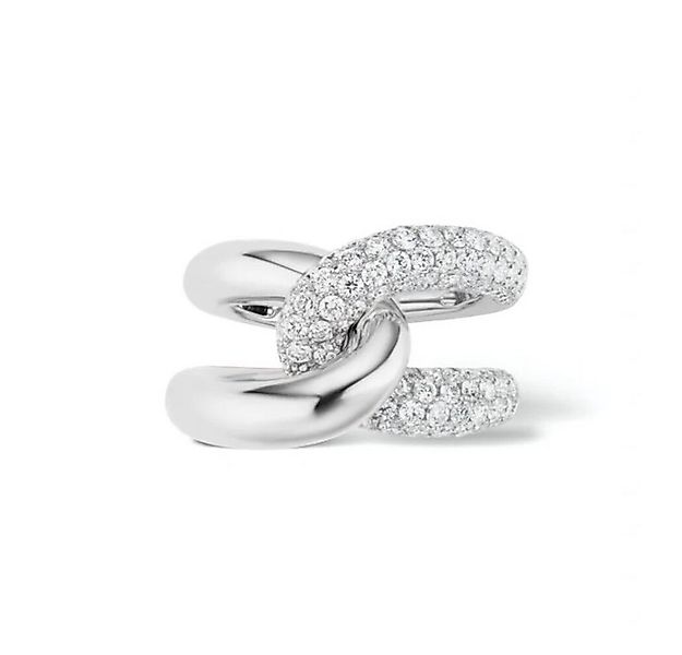 ROUGEMONT Silberring Massiver Bicolor Trend Damen Ring 925 Sterling Silber günstig online kaufen