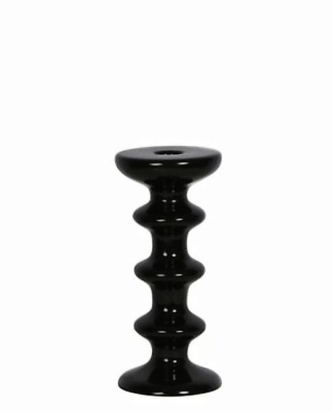 Kerzenleuchter Slave keramik schwarz / Keramik - H 20 cm - Maison Sarah Lav günstig online kaufen