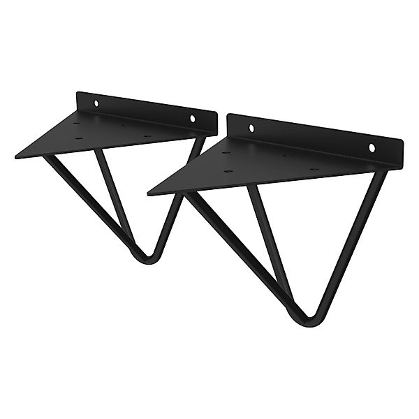 ML-Design 2 Stück Regalhalterung 160 mm Schwarz Dreieckige Schwebe Regalwin günstig online kaufen