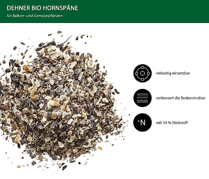 Dehner Gartendünger Bio Hornspäne, hochwertiger Dünger günstig online kaufen