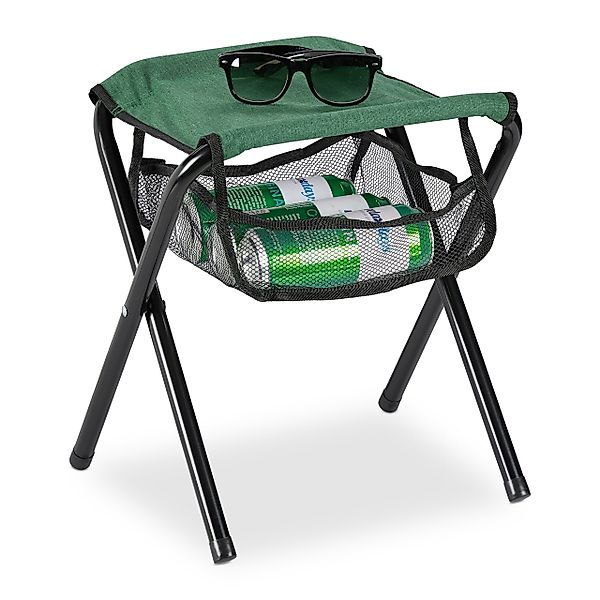 relaxdays Campinghocker Grüner Klapphocker bis 120 günstig online kaufen