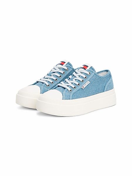 Tommy Jeans Plateausneaker "TJW FOXING FLATFORM LC", Freizeitschuh, Halbsch günstig online kaufen