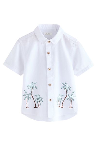 Next Kurzarmhemd Kurzarmhemd mit Stickereien aus günstig online kaufen