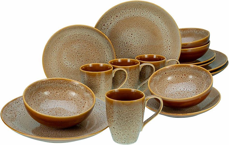 CreaTable Kombiservice »Reactive Nostalgic«, (Set, 16 tlg., Kaffeeservice u günstig online kaufen