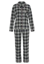 H.I.S Pyjama Set, 2 Stk. tlg., aus Flanell mit Allover-Karomuster günstig online kaufen