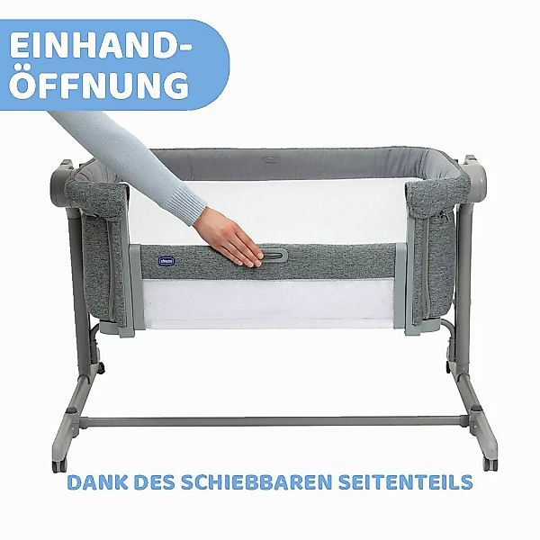 Chicco Beistellbett »Next2Me Magic Evo Dark Grey«, mit Schaukelmodus; inklu günstig online kaufen
