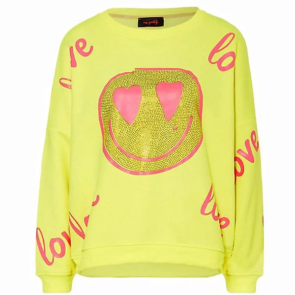 Miss Goodlife Sweatshirt MG8634-Love-Heartface-nyellow günstig online kaufen