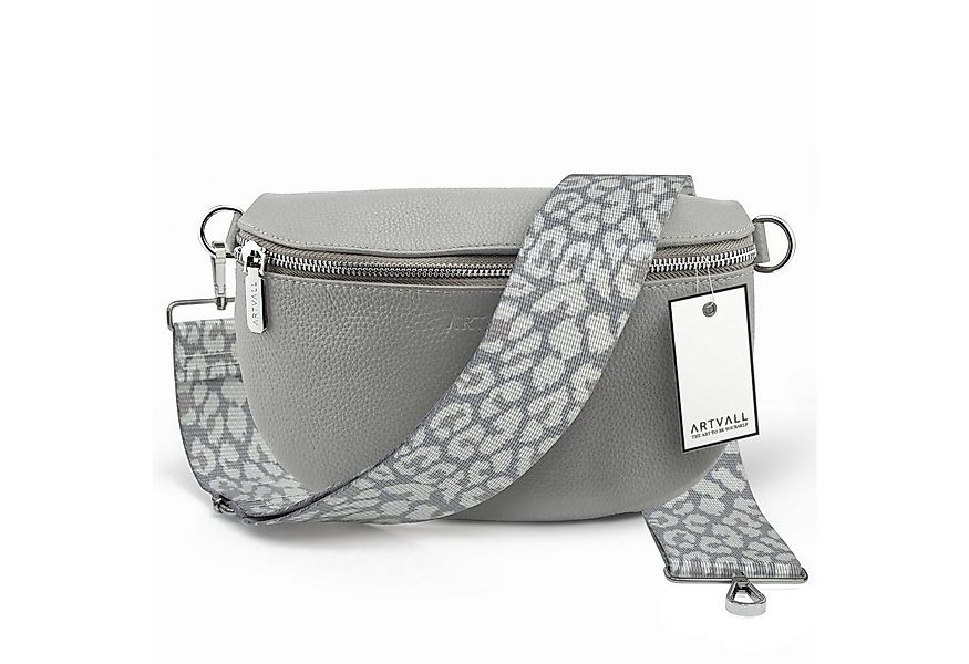 ARTVALL Umhängetasche Echtleder Handtasche Damen Brusttasche Hellgrau (Tasc günstig online kaufen