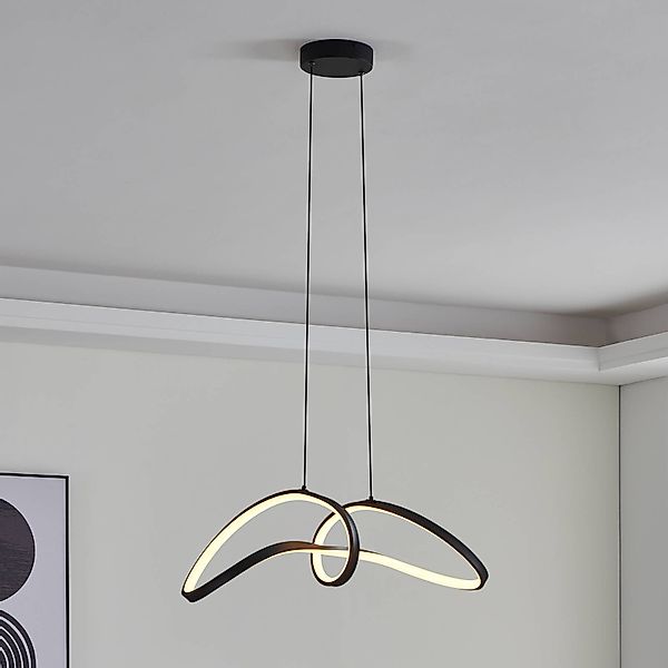 EGLO connect LED-Hängeleuchte Calarossa-Z, schwarz, Alu günstig online kaufen