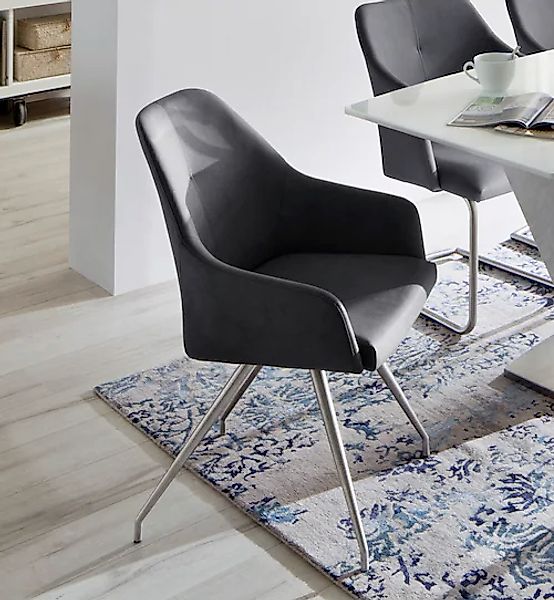 MCA furniture 4-Fußstuhl »Madita A-Oval«, (Set), 2 St., Kunstleder, Stuhl b günstig online kaufen